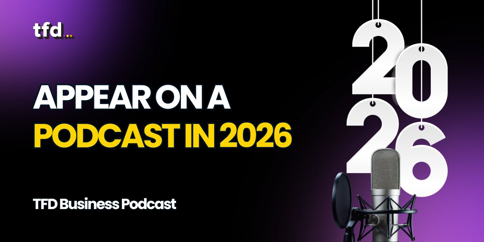 Appear on a podcast 2026